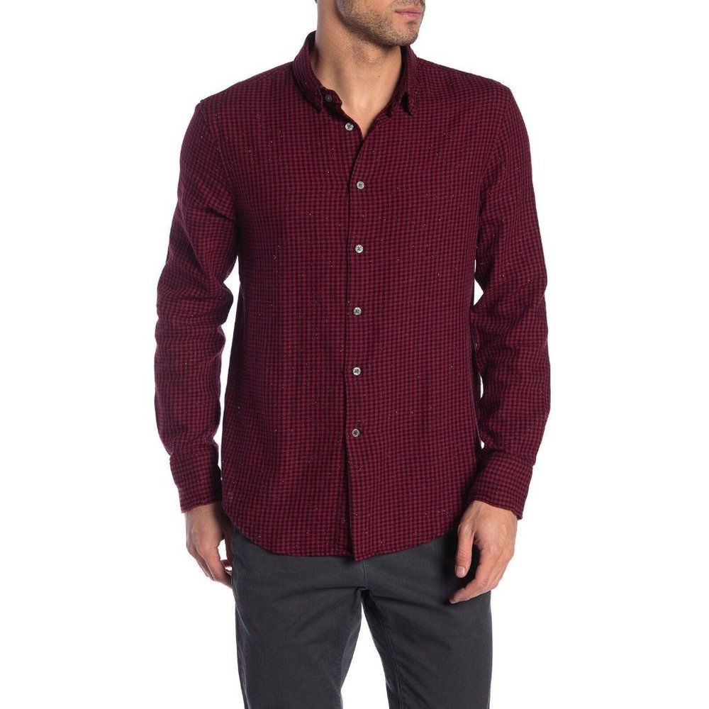 John Varvatos Star USA Check Sport Shirt XL NWT $148 (F4)